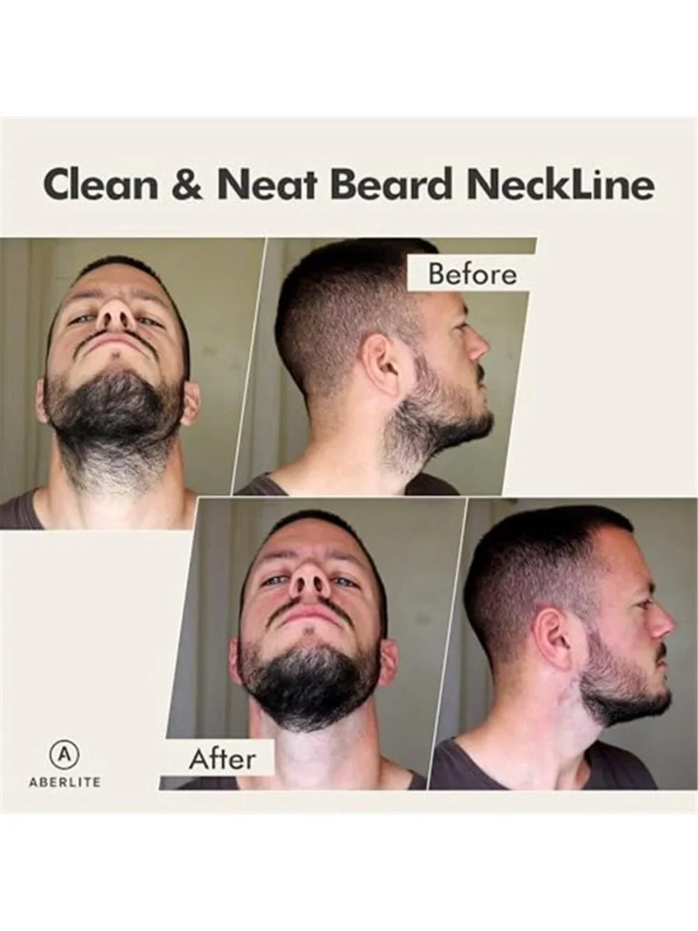 Beard Shaper for Men - Hands-Free & Flexible Neckline